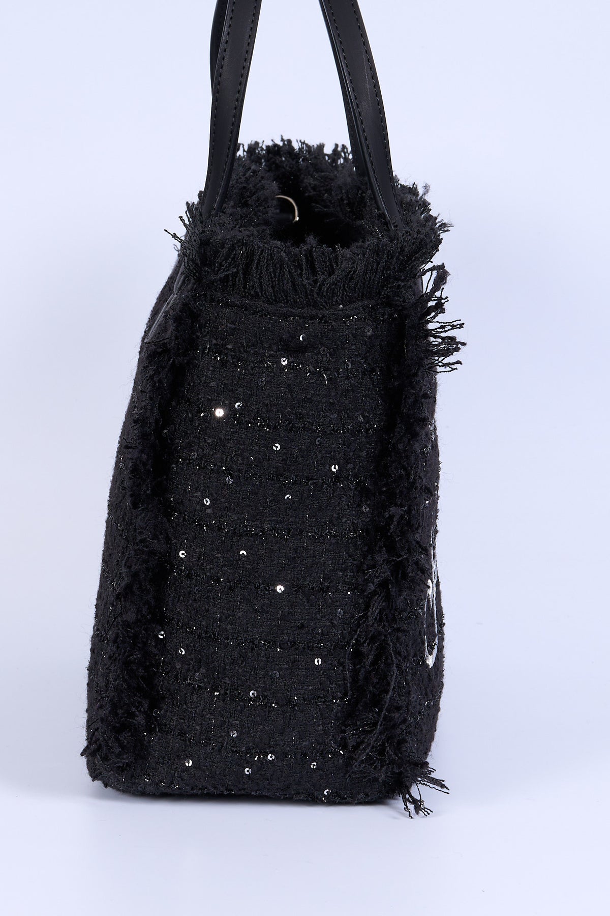 Mc2 Saint Barth Borsa COLETTE Pailettes Nero Donna-3