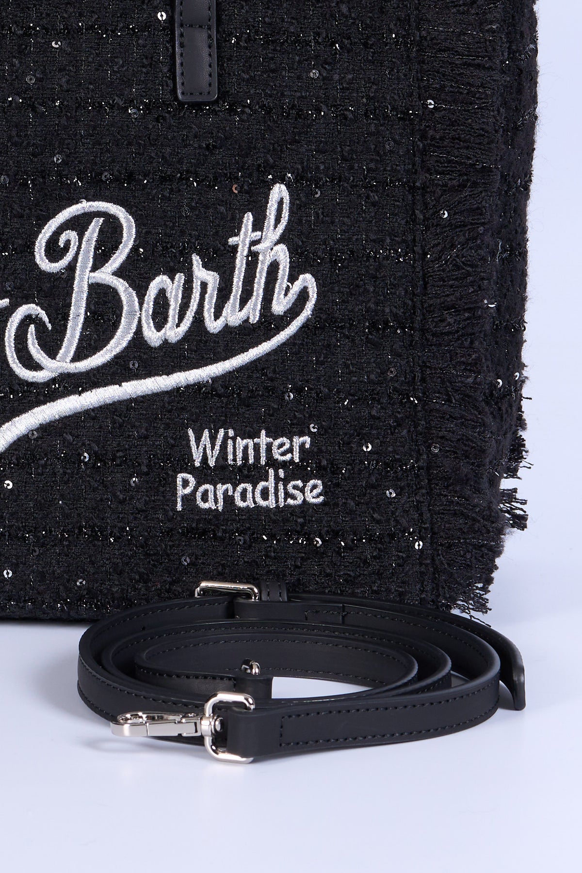 Mc2 Saint Barth Borsa COLETTE Pailettes Nero Donna-5