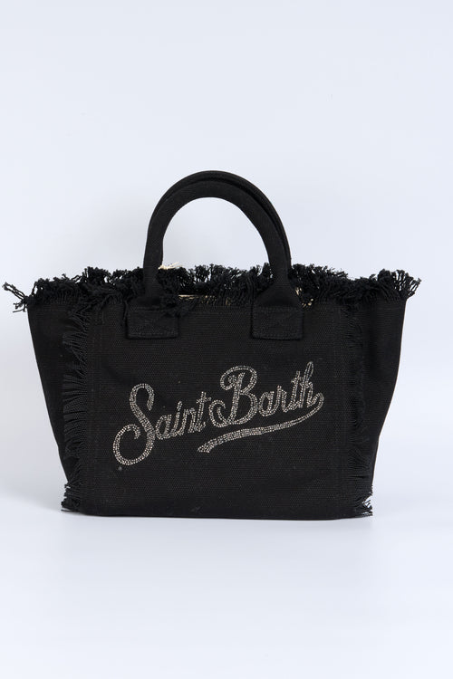 Mc2 Saint Barth Borsa Colette Strass Nero Donna
