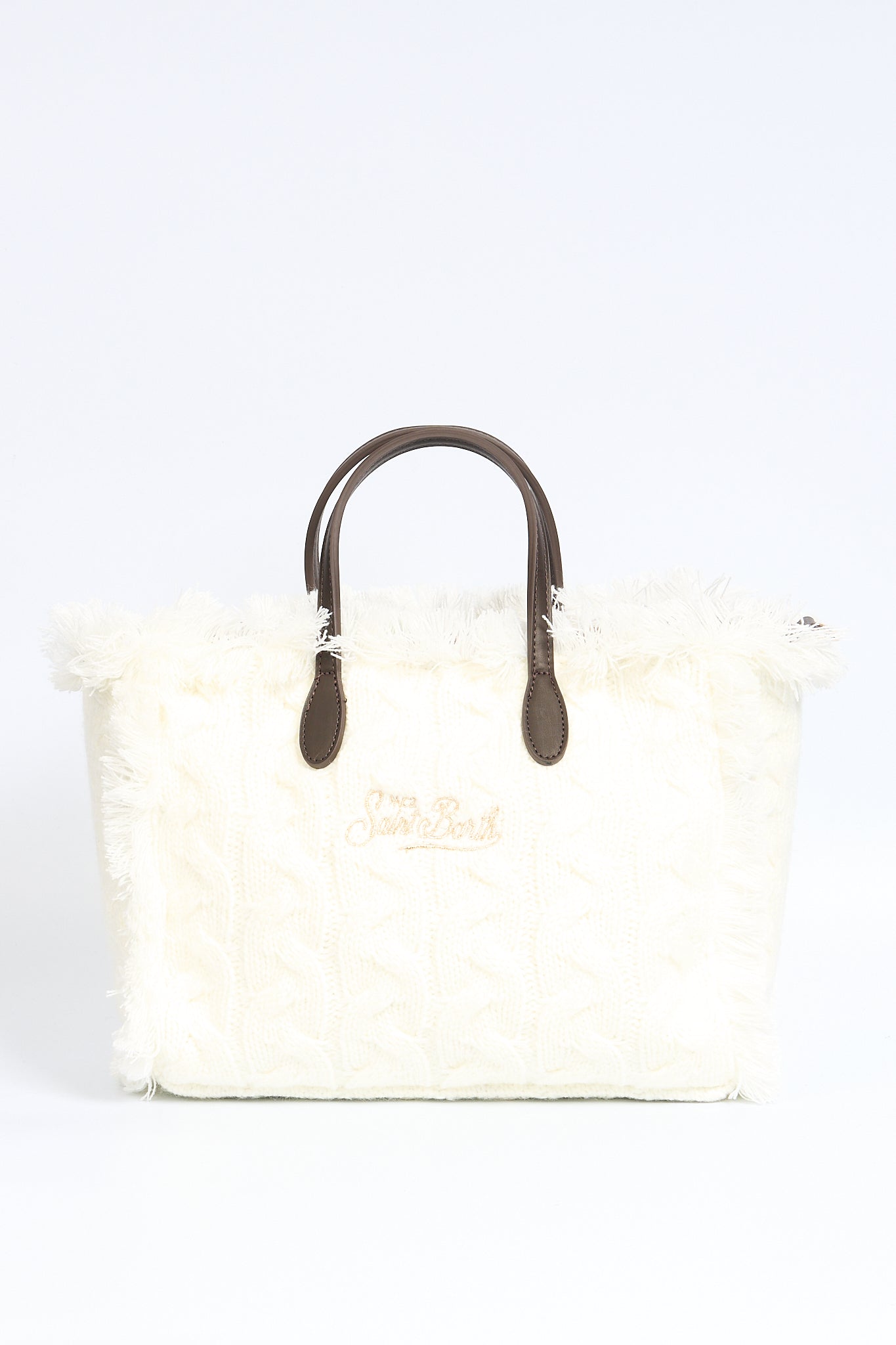 Mc2 Saint Barth Colette Tricot White Women's Bag-3