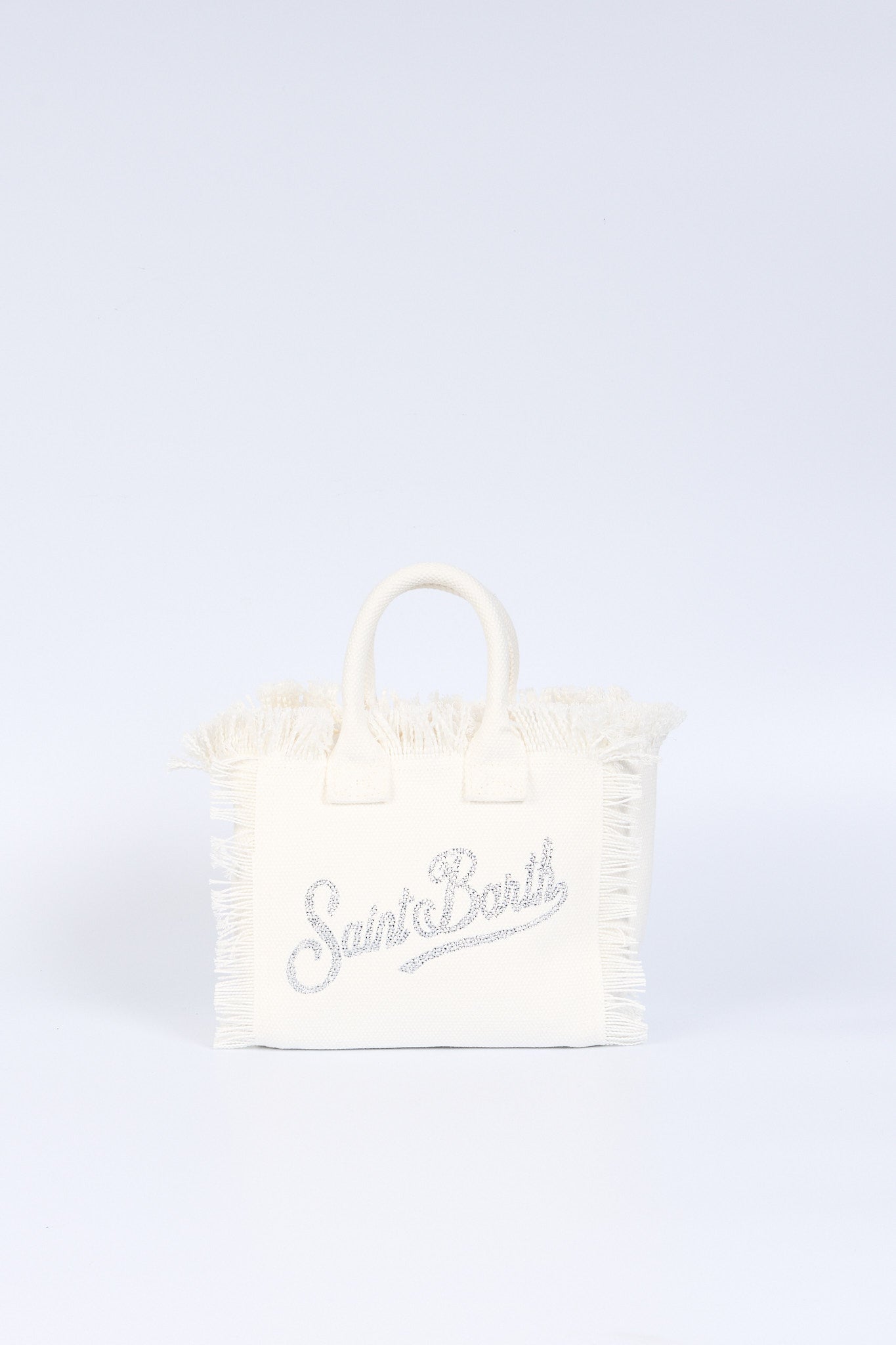 Mc2 saint barth Borsa Vanity Mini Strass Bianco Donna-1