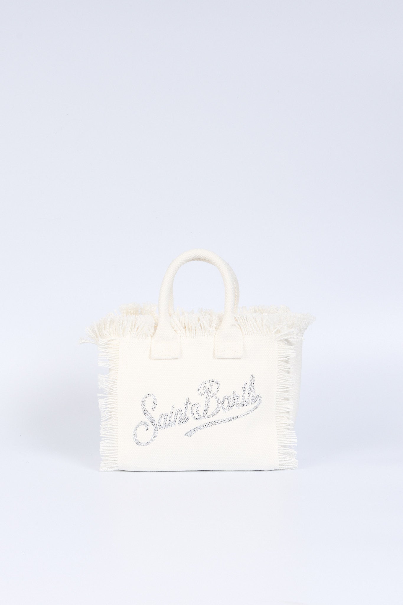 Mc2 saint barth Borsa Vanity Mini Strass Bianco Donna-3