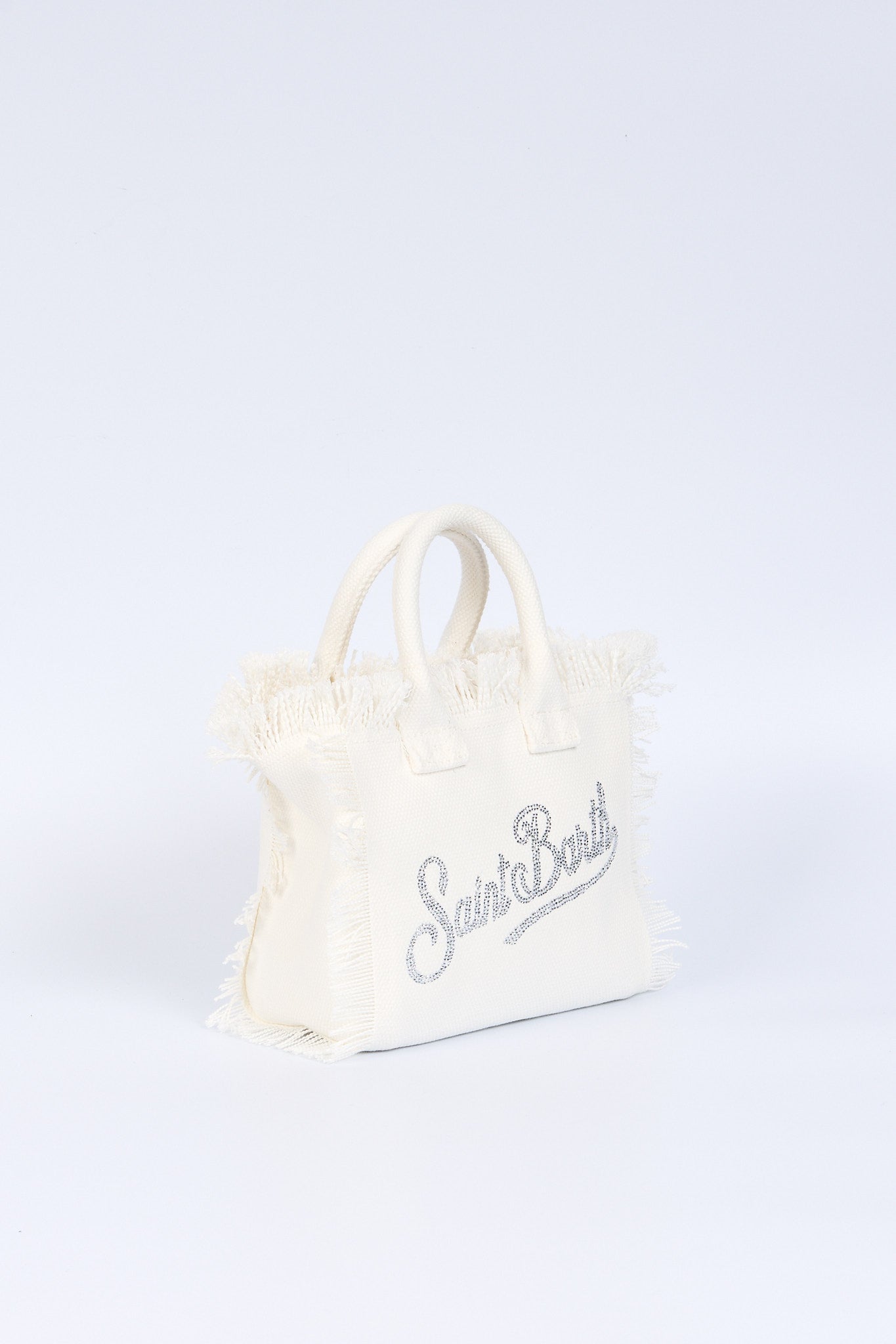 Mc2 saint barth Borsa Vanity Mini Strass Bianco Donna-4