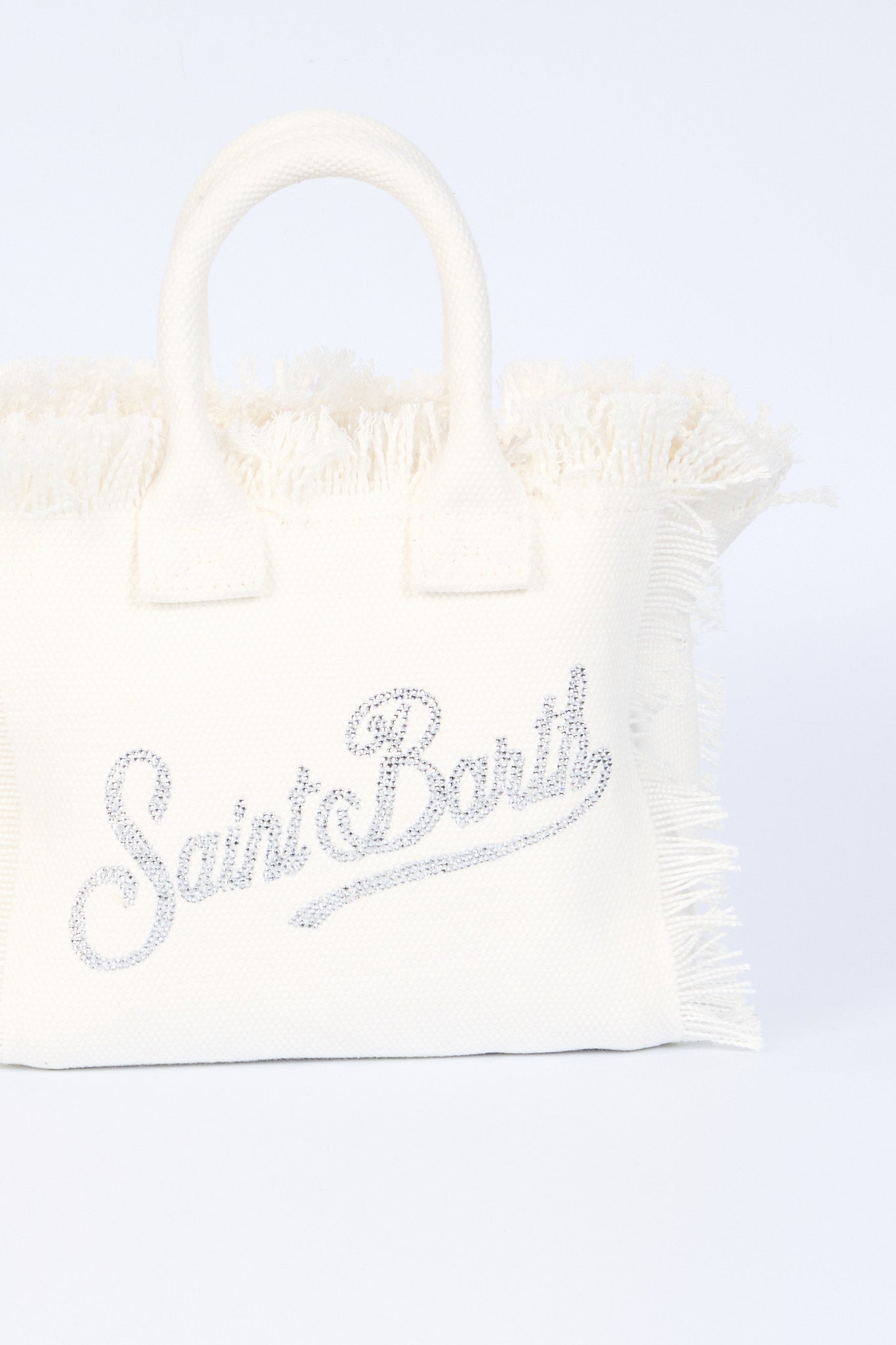 Mc2 saint barth Borsa Vanity Mini Strass Bianco Donna-2