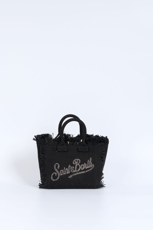 Mc2 Saint Barth Borsa Vanity Mini Con Strass Nero Donna-2