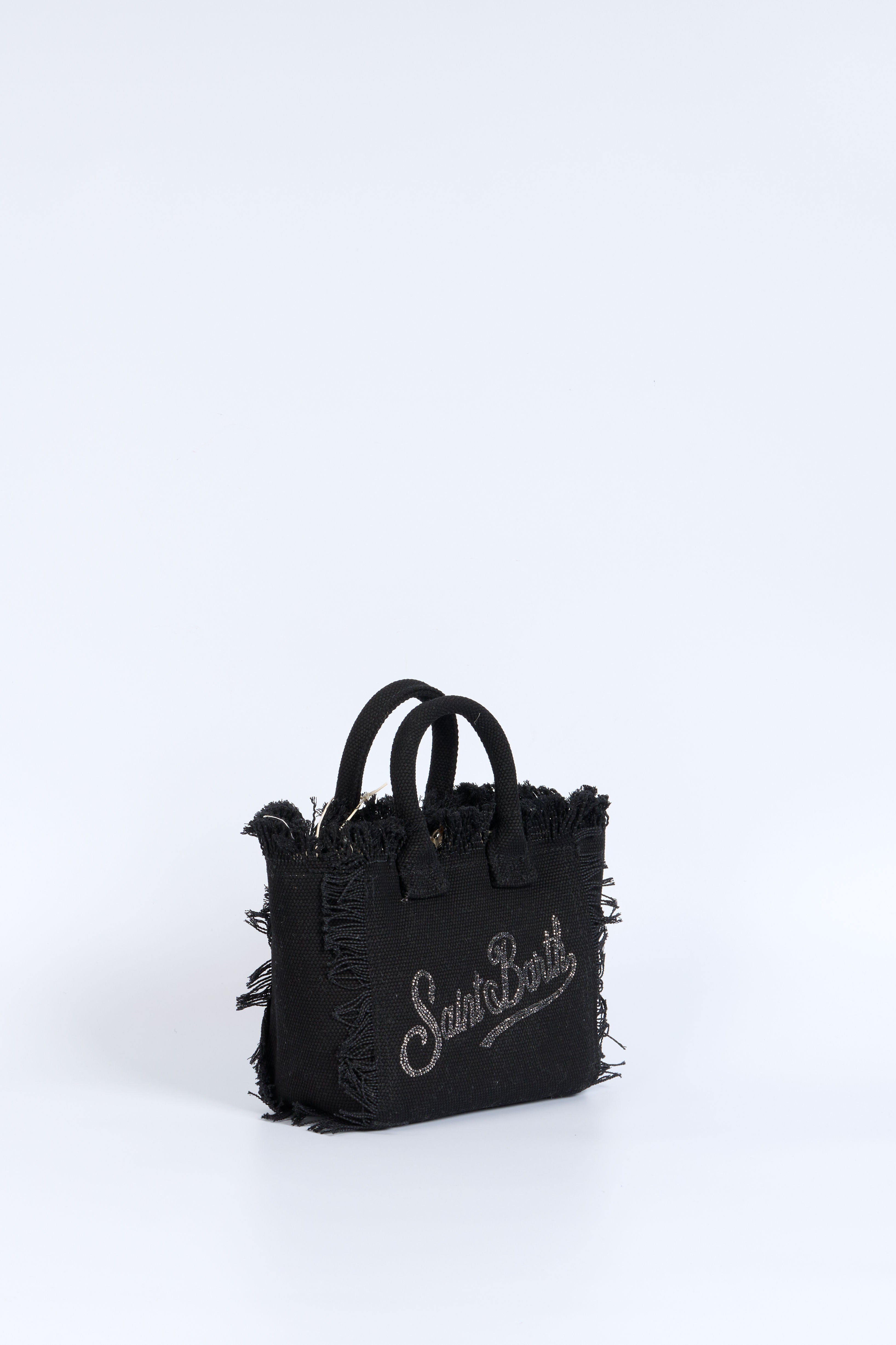 Mc2 Saint Barth Borsa Vanity Mini Con Strass Nero Donna-3