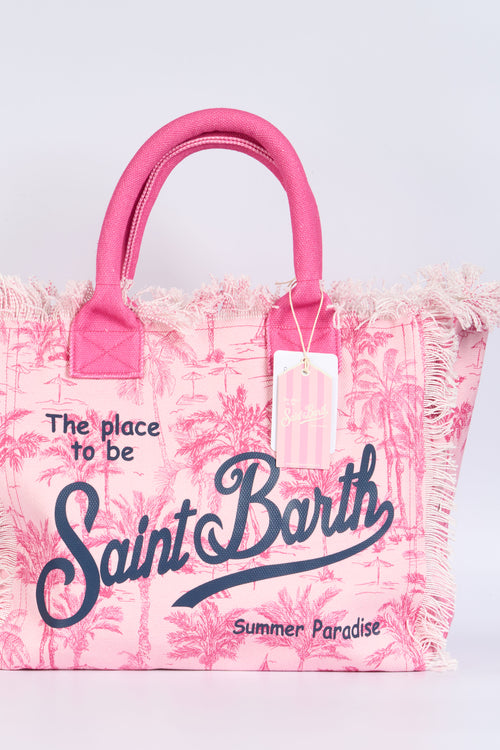 Mc2 Saint Barth Borsa Vanity Palme Rosa/bianco Donna-2
