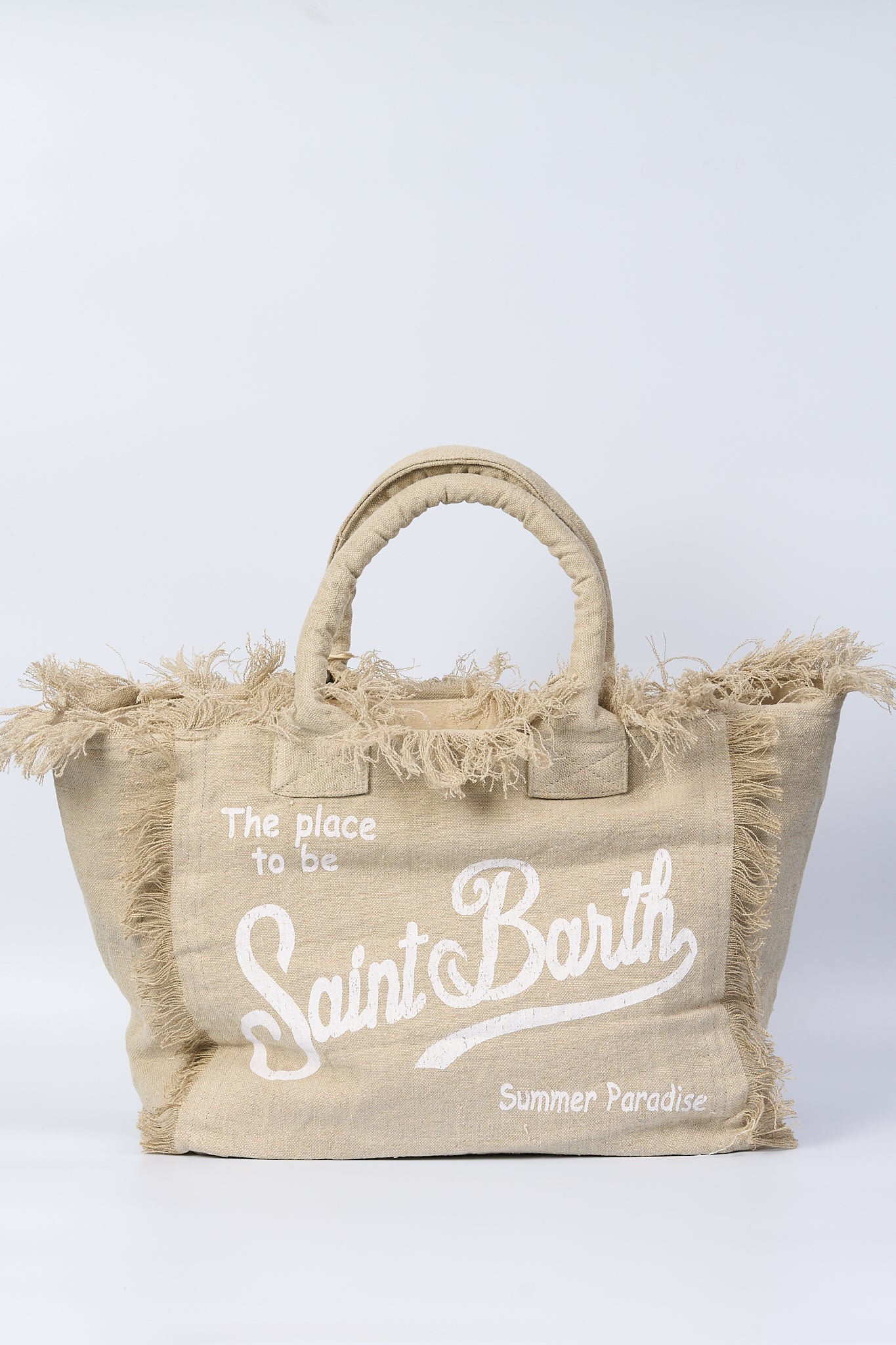 Mc2 Saint Barth Borsa Vanity In Lino Beige Donna-1