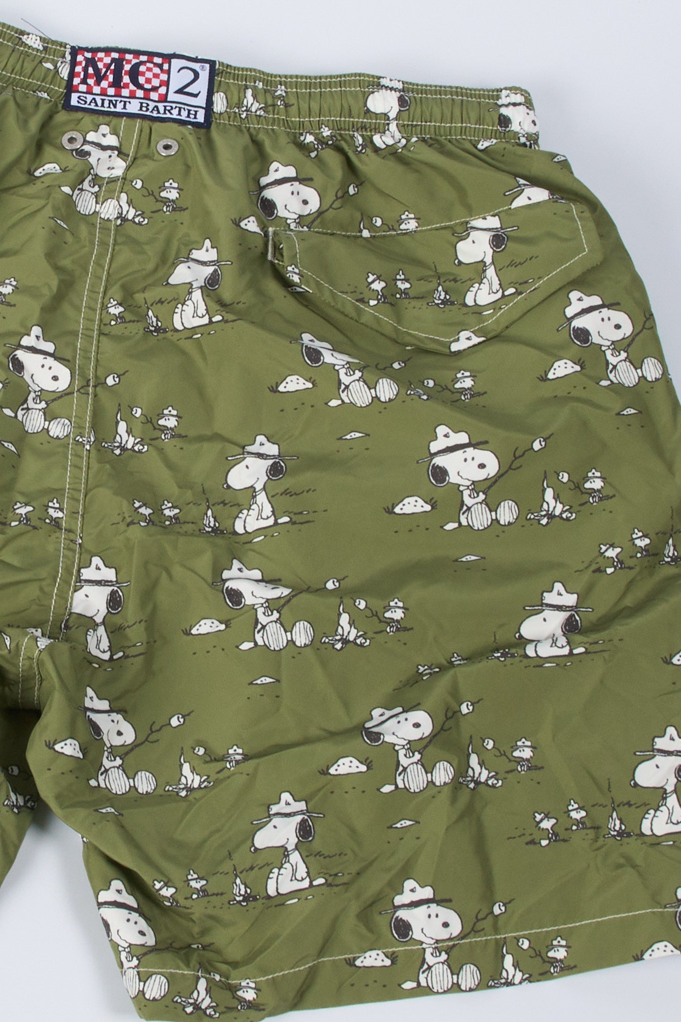 Mc2 Saint Barth Boxer Mare Snoopy Verdone Uomo-5