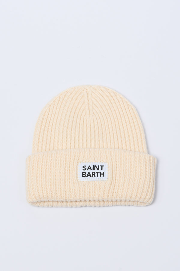 Mc2 Saint Barth Cappello in Maglia Bianco