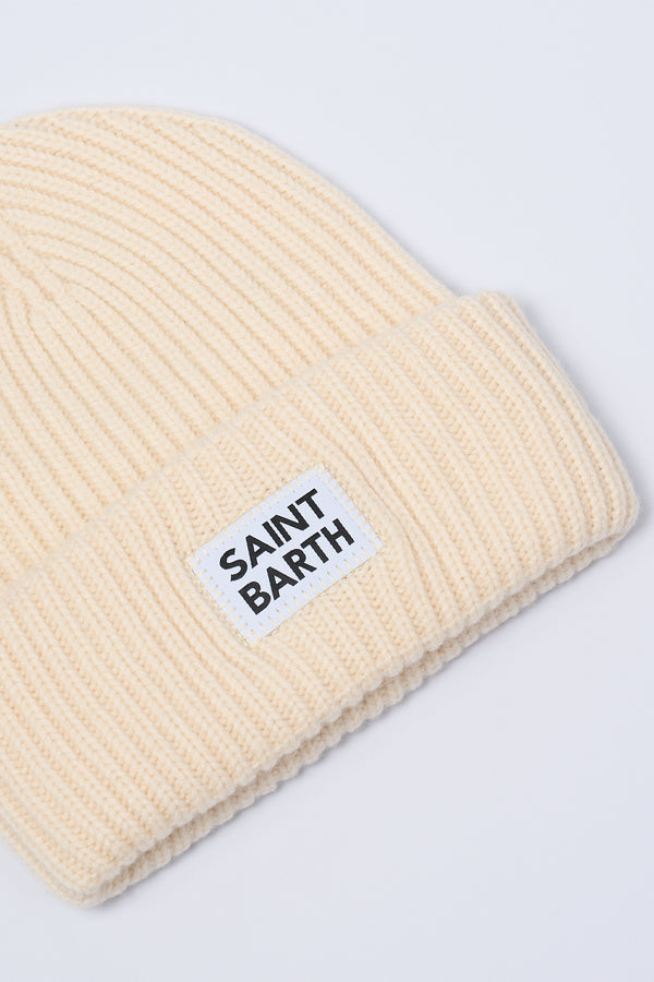 Mc2 Saint Barth Cappello in Maglia Bianco-2