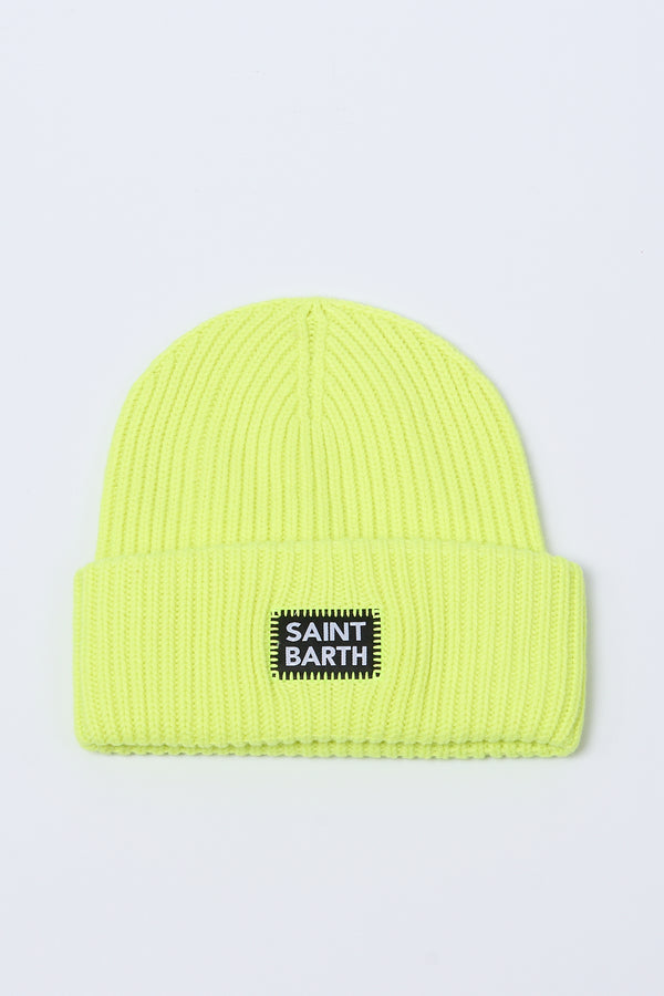 Mc2 Saint Barth Cappello in Maglia Giallo Fluo