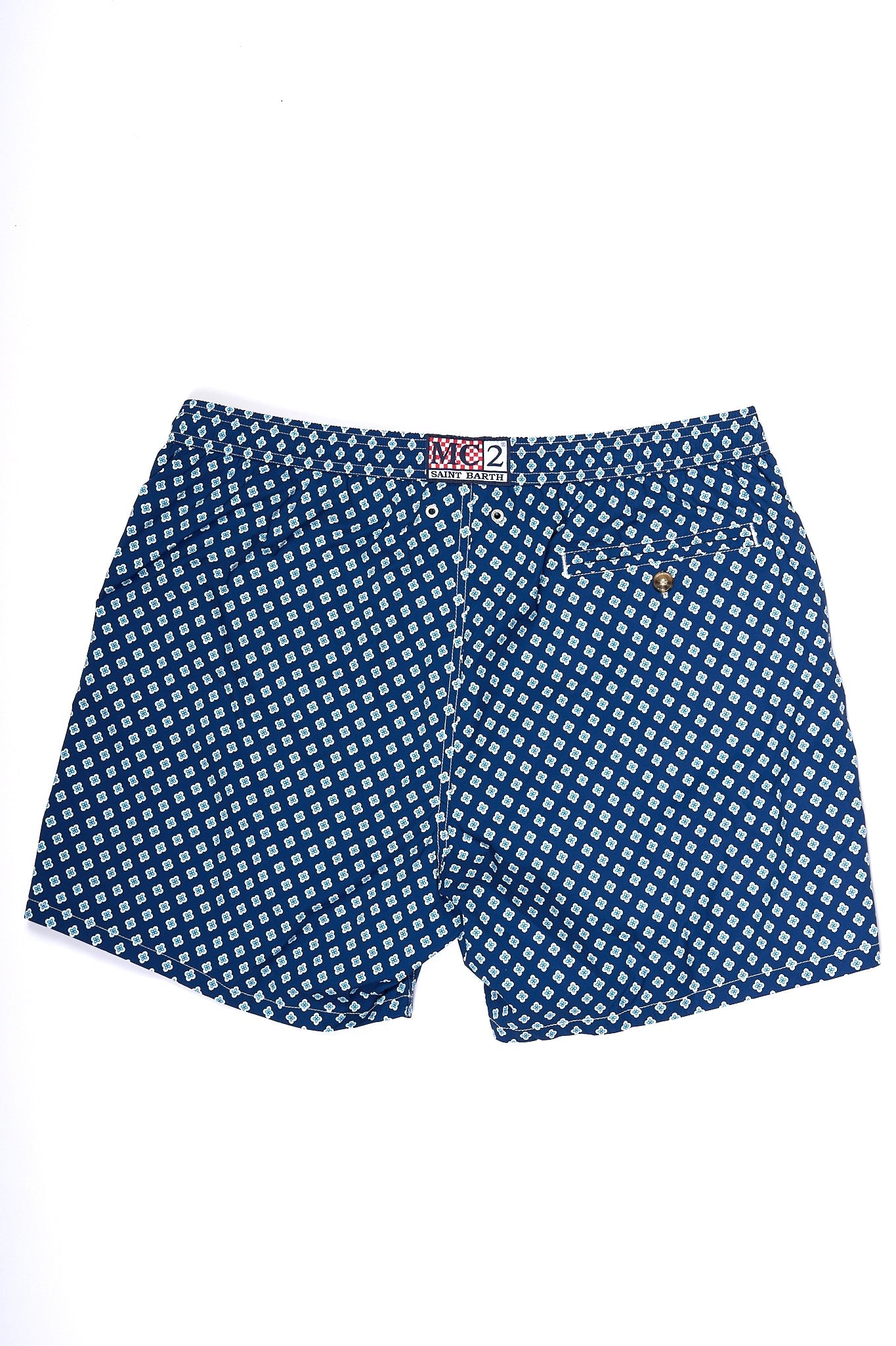 Mc2 Saint Barth Costume Comfort Tie Blu Uomo-3