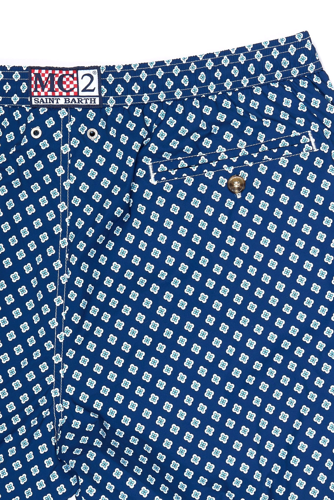 Mc2 Saint Barth Costume Comfort Tie Blu Uomo-4