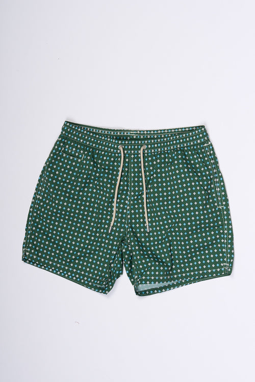 Mc2 Saint Barth Costume Comfort Tie Verde Uomo