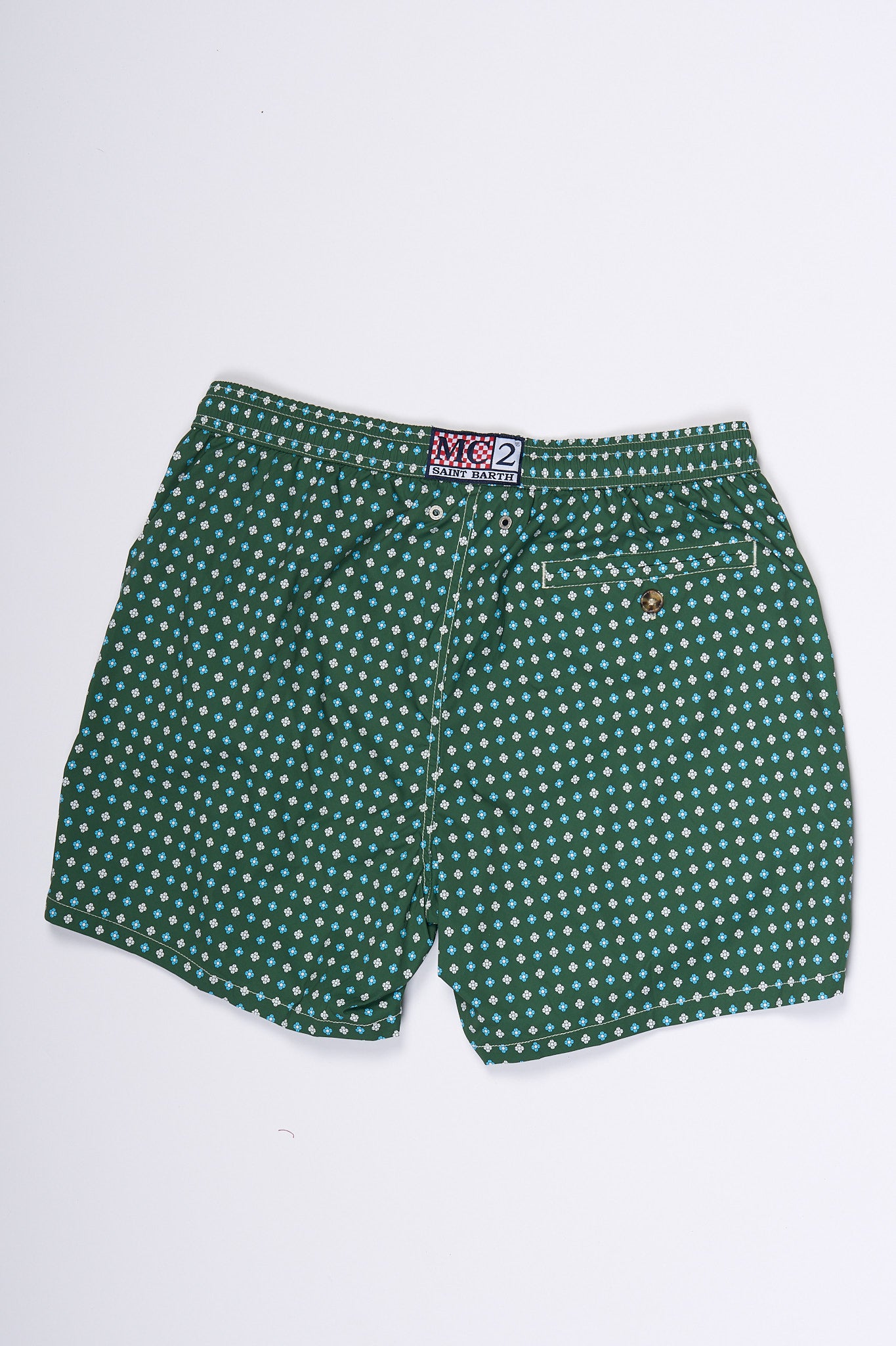 Mc2 Saint Barth Costume Comfort Tie Verde Uomo-3