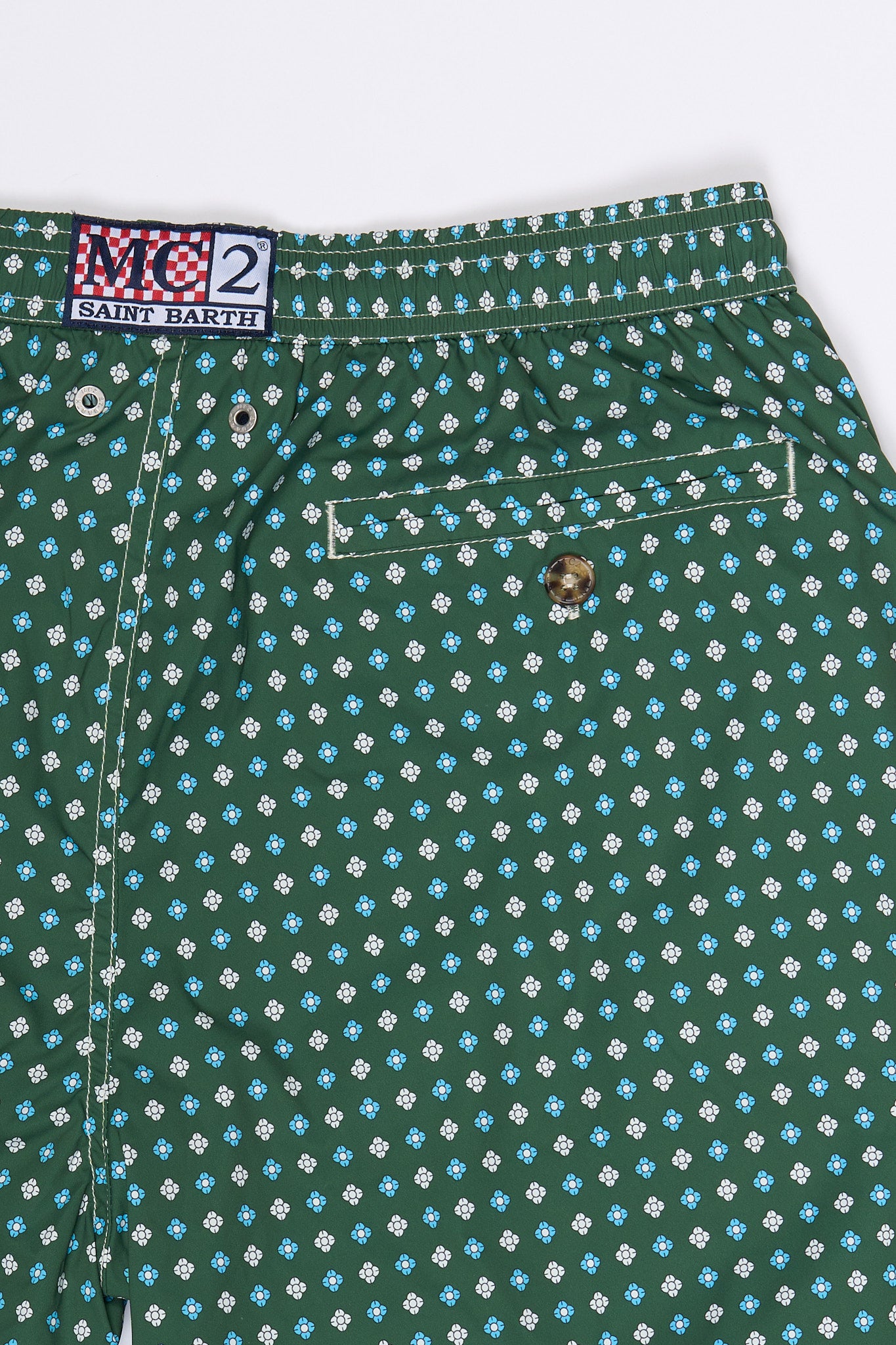 Mc2 Saint Barth Costume Comfort Tie Verde Uomo-4