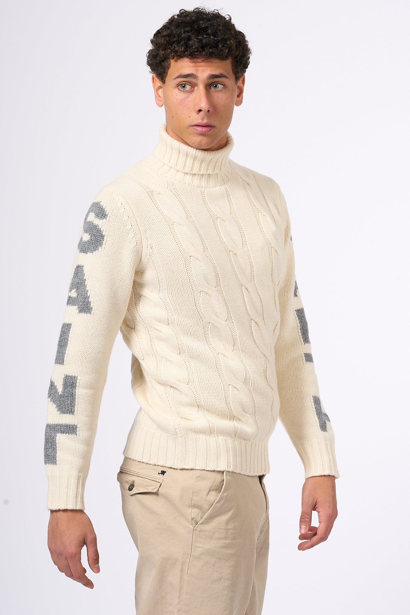 Mc2 Saint Barth Men's Dv Cream Jersey-5