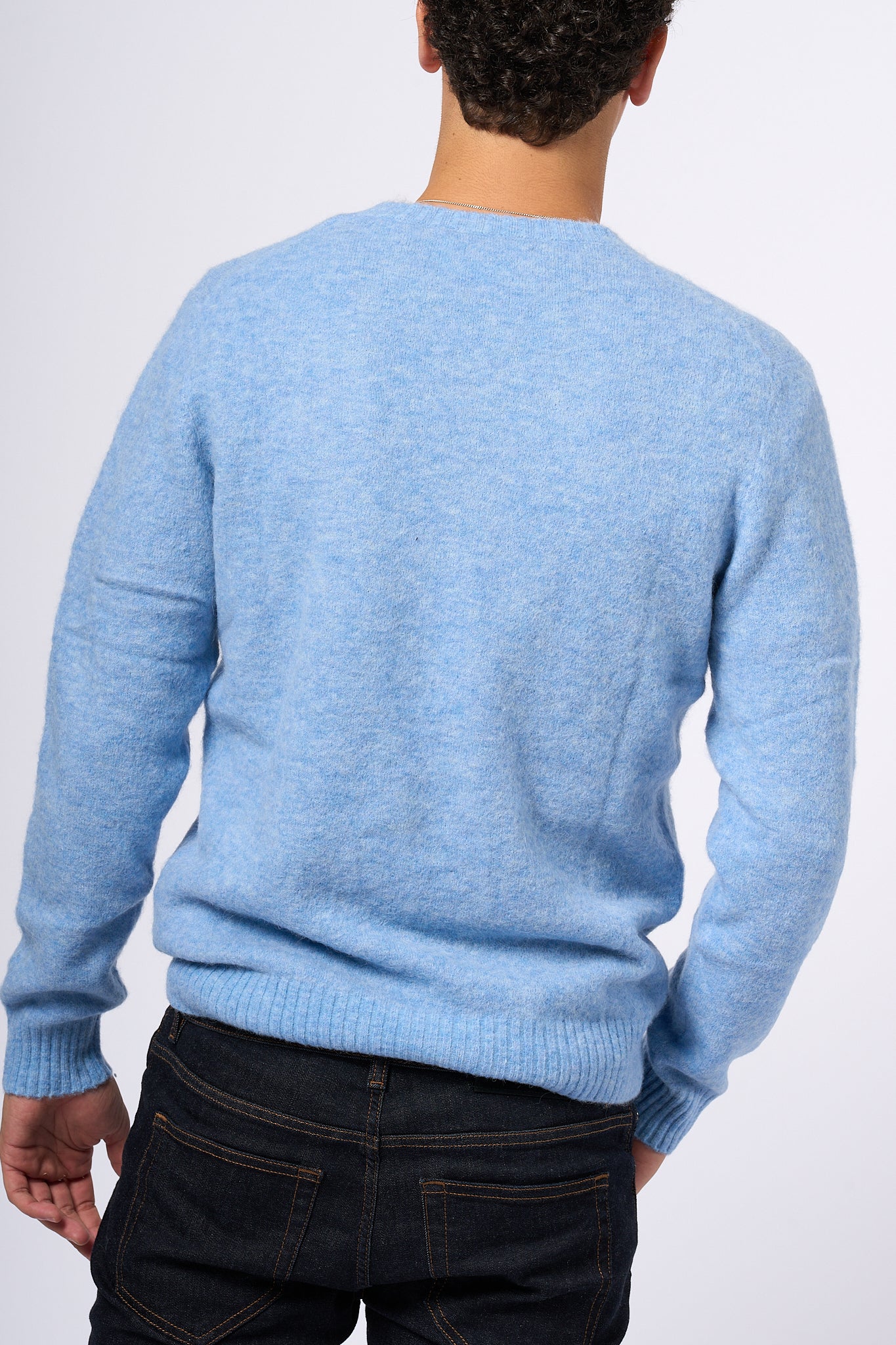 Mc2 Saint Barth Light Blue Alpaca Sweater Men-2