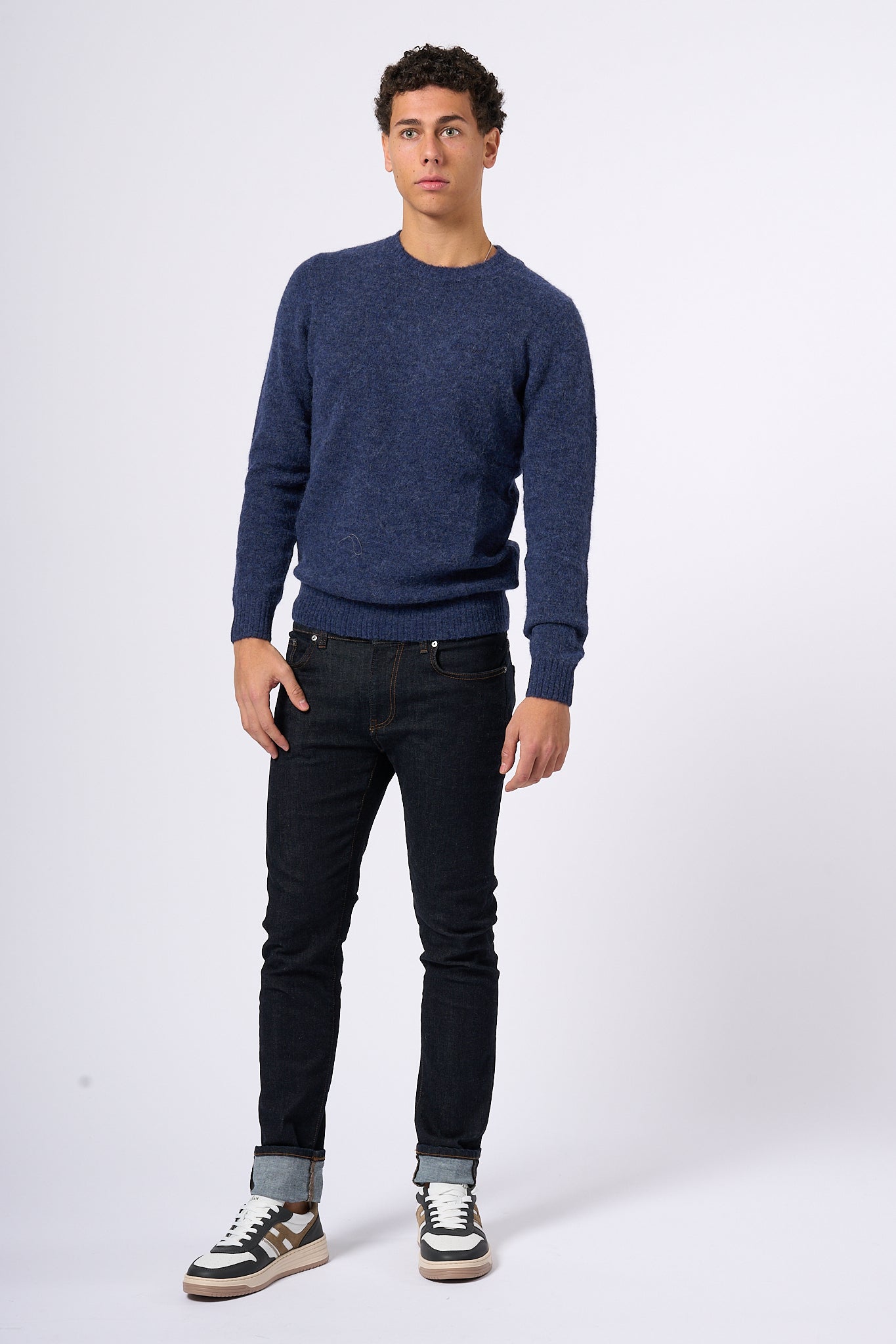 Mc2 Saint Barth Alpaca Sweater Blue Men-2