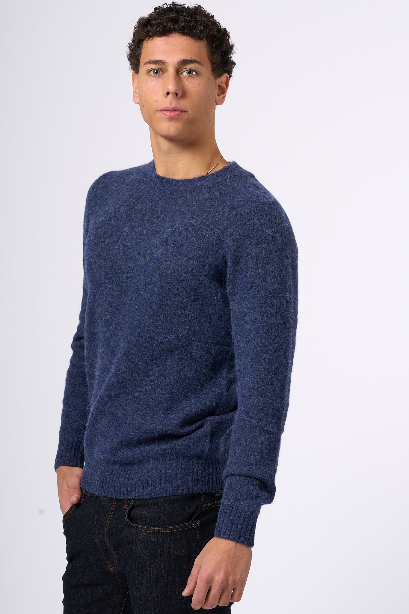 Mc2 Saint Barth Alpaca Sweater Blue Men-3