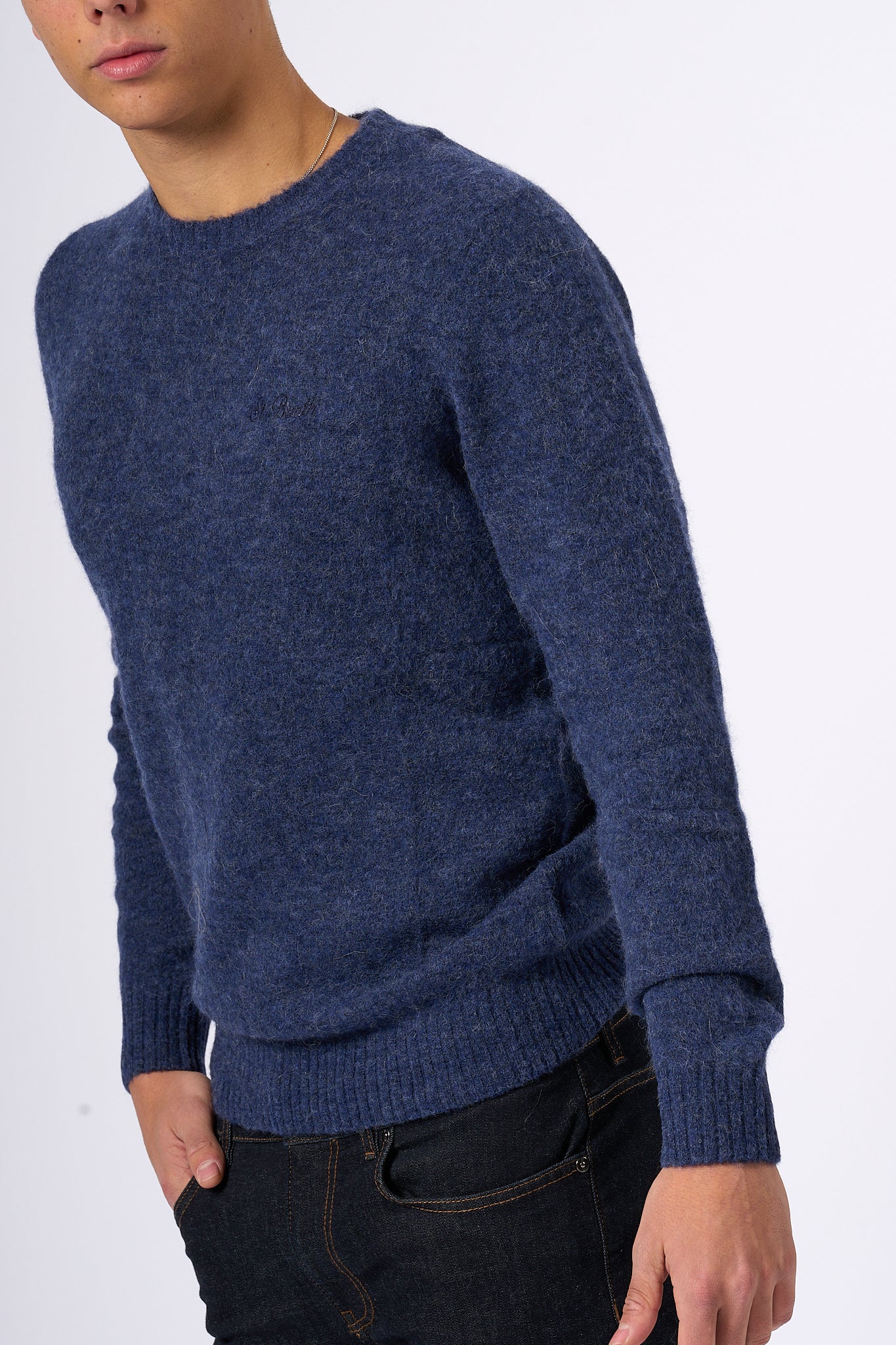 Mc2 Saint Barth Alpaca Sweater Blue Men-6