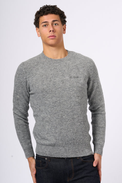 Mc2 Saint Barth Alpaca Sweater Grey Men-2