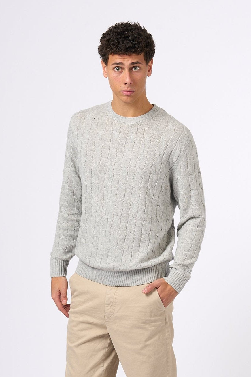 Mc2 Saint Barth Giro Tricot Jersey Grey Men-2