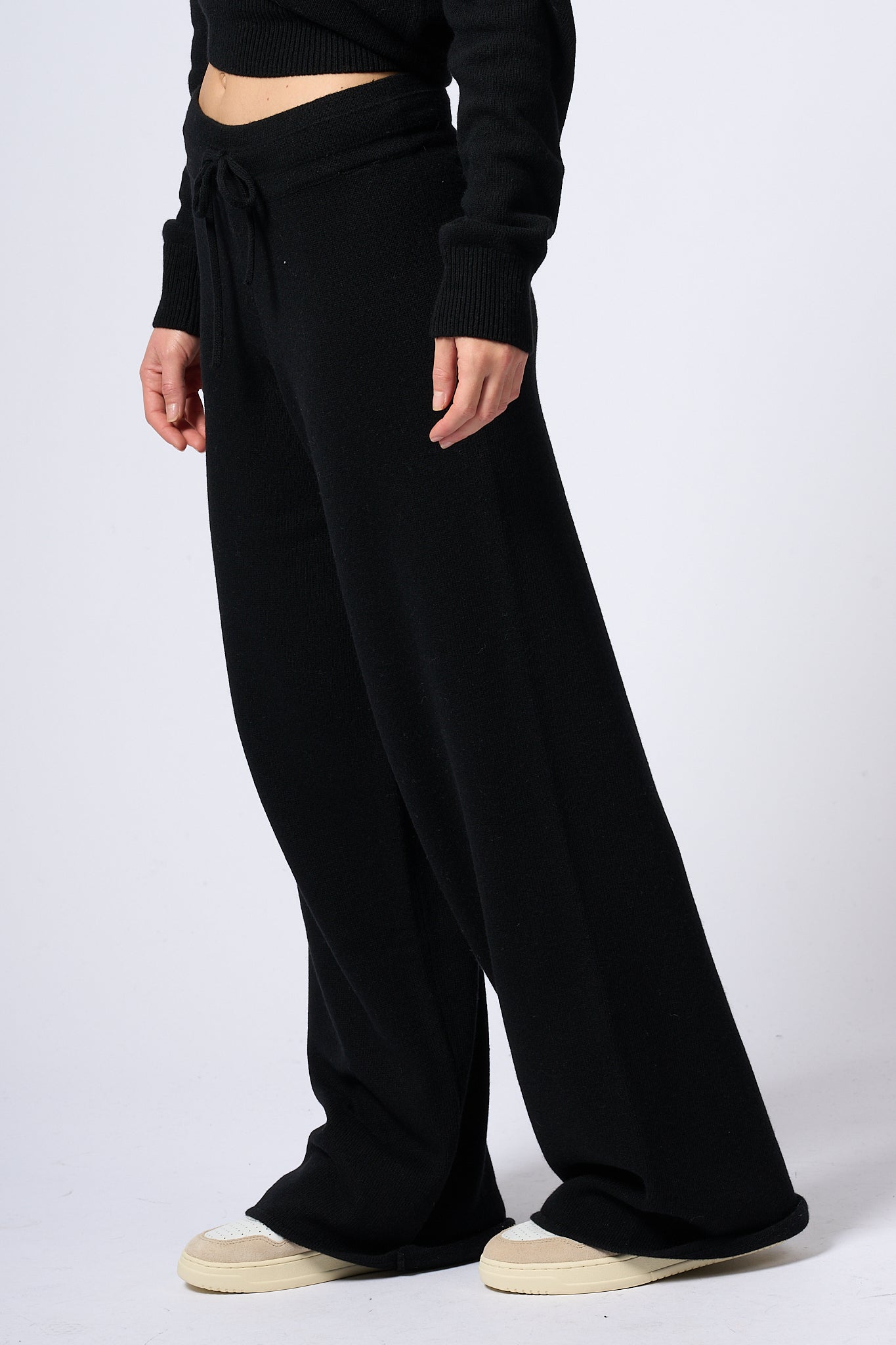 Mc2 Saint Barth Pantaloni Maglia Nero Donna-1