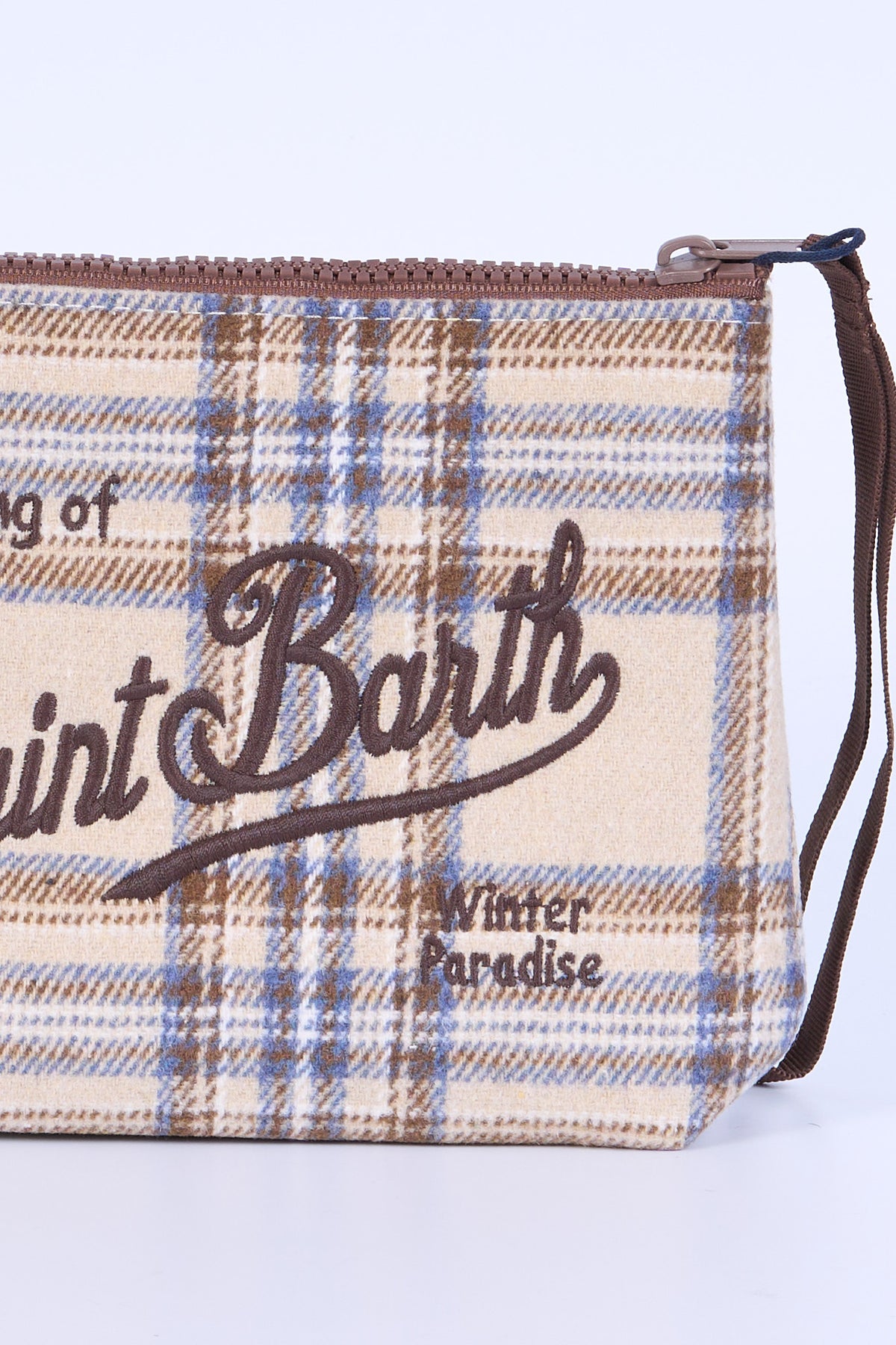 Mc2 Saint Barth Pochette ALINE Tartan Beige/marrone Donna-3