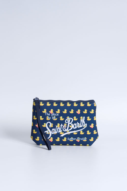 Mc2 Saint Barth Pochette Aline Ducks Blu Donna
