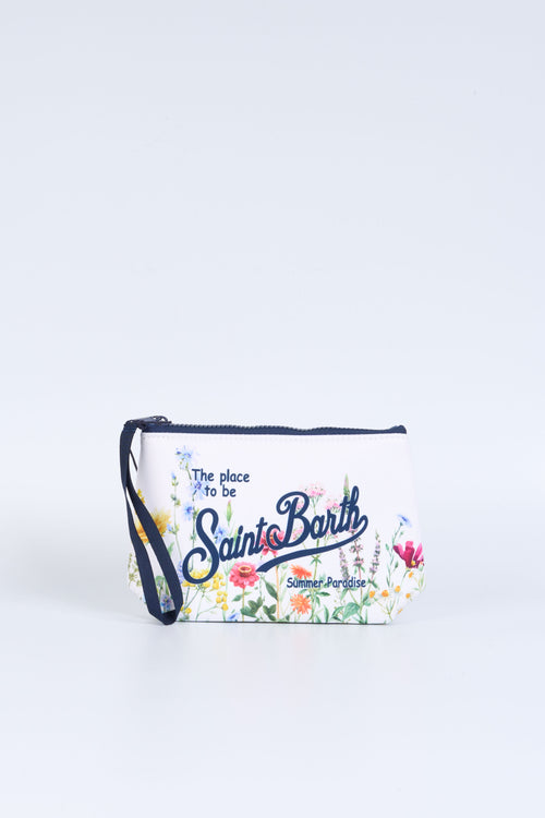 Mc2 Saint Barth Pochette Aline Garden Bianco Donna