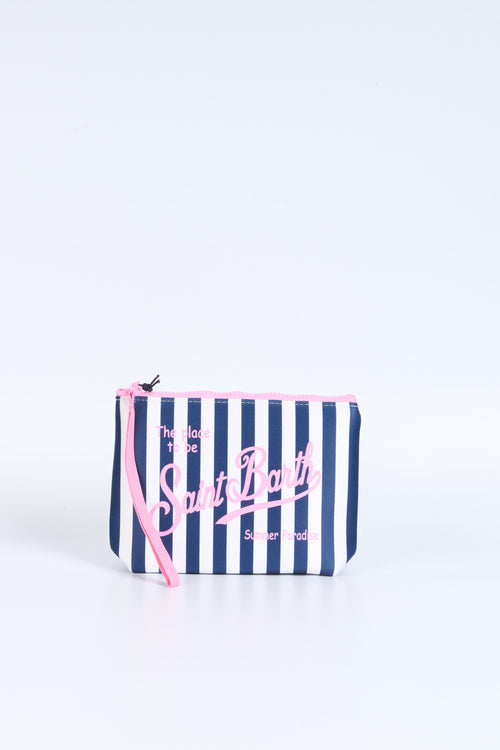 Mc2 Saint Barth Pochette Aline Righe Bianco/blu/rosa Donna-2
