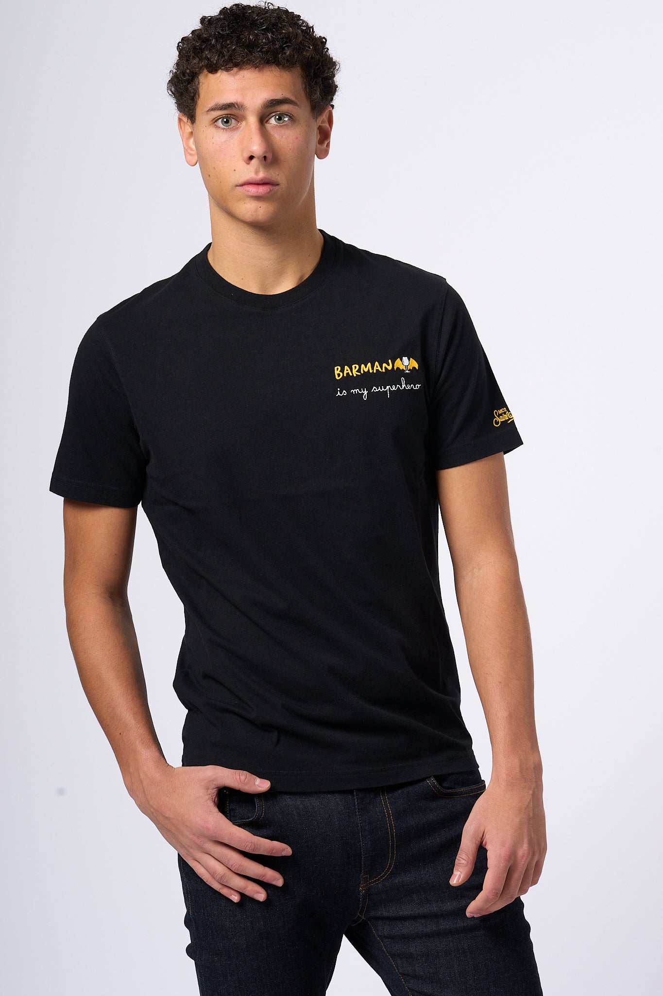 Mc2 Saint Barth T-shirt Barman Black Men-1