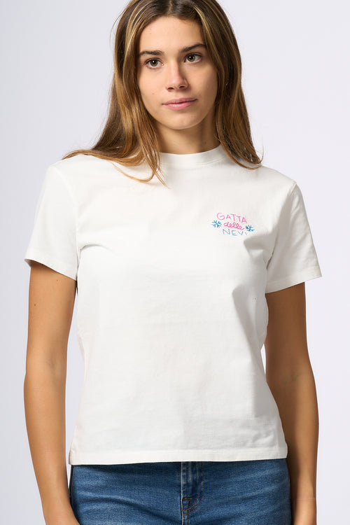 Mc2 Saint Barth T-shirt Gatta Bianco Donna-2