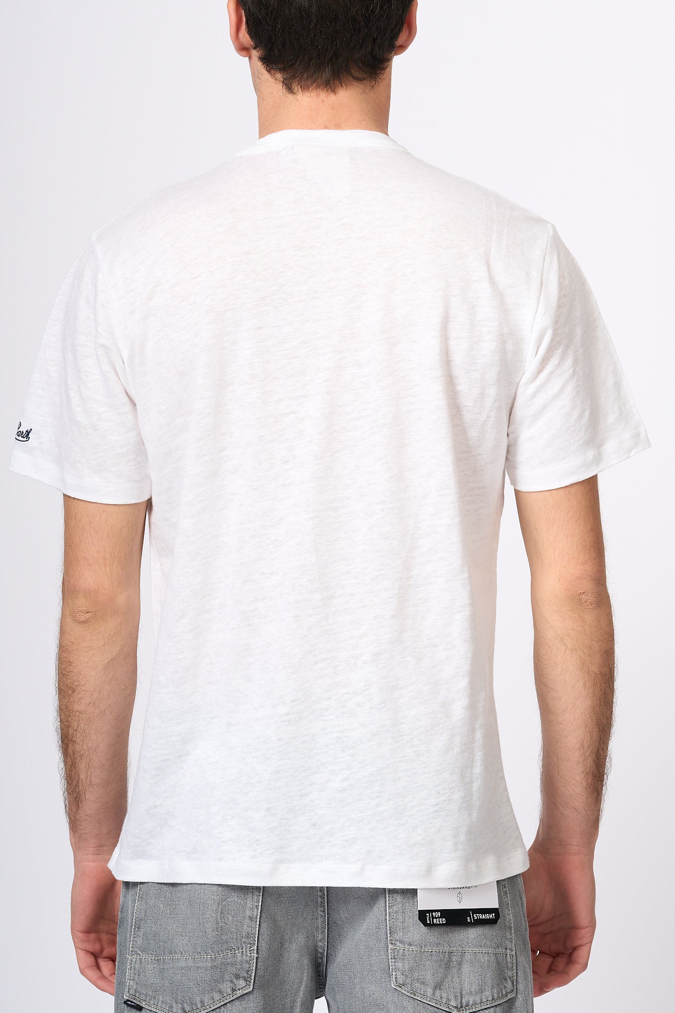 Mc2 Saint Barth T-shirt Lino Bianco Uomo-4