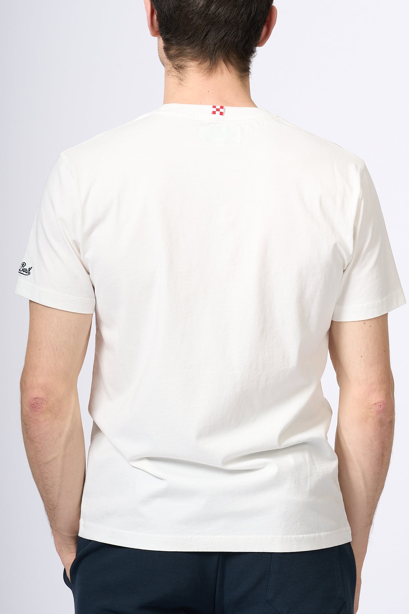 Mc2 Saint Barth T-shirt Padel Club Bianco Uomo-4