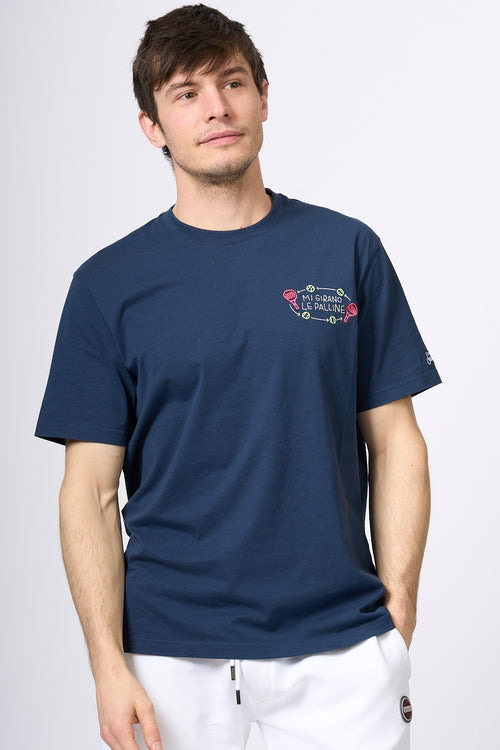 Mc2 Saint Barth T-shirt Palline Blu Uomo-2