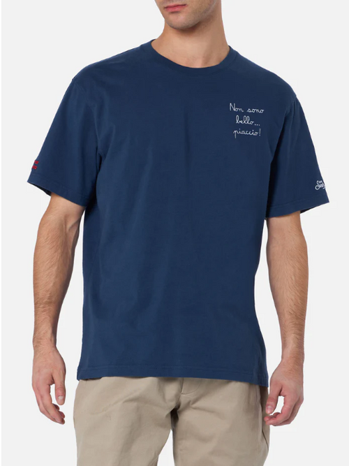 Mc2 Saint Barth T-shirt Holidays Handsome Blue Men-2