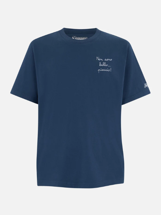 Mc2 Saint Barth T-shirt Holidays Handsome Blue Men-4