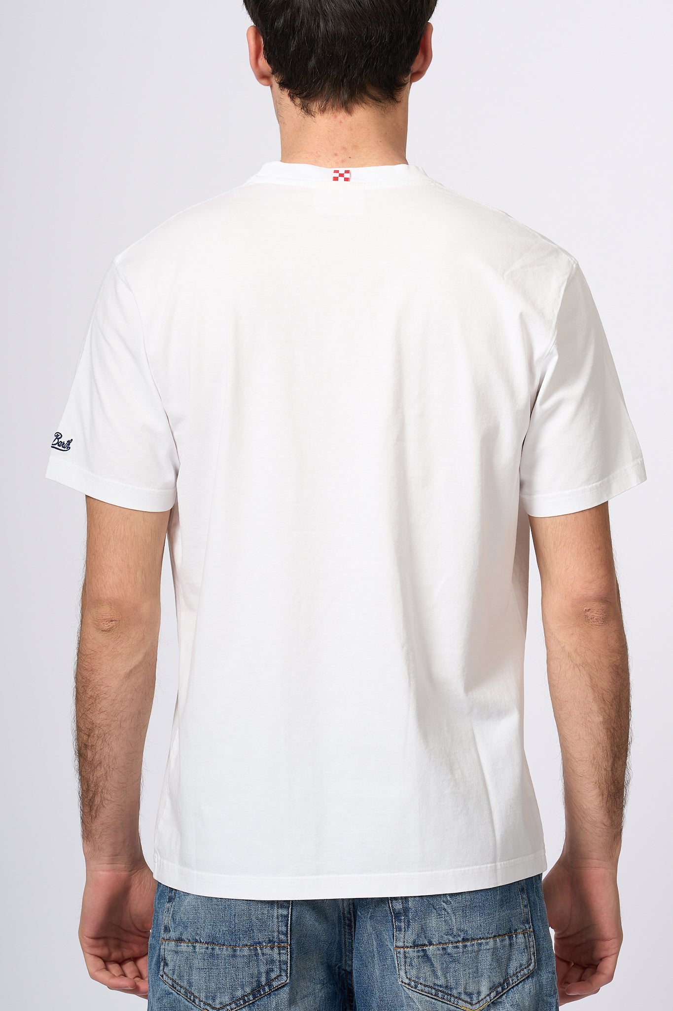 Mc2 Saint Barth T-shirt Poi Ribeve Bianco Uomo-5