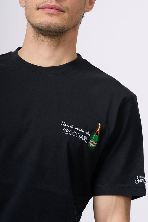 Mc2 Saint Barth T-shirt Sbocciare Nero Uomo-2