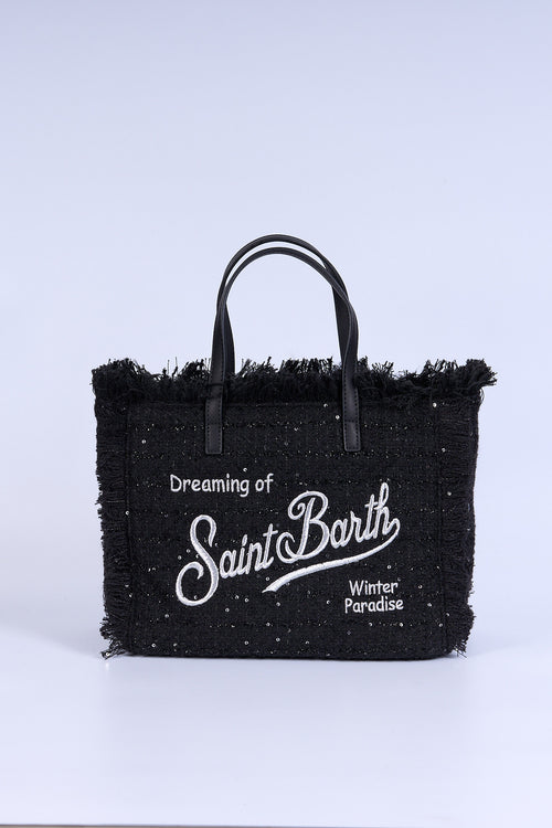 Mc2 Saint Barth Borsa COLETTE Pailettes Nero Donna