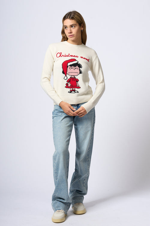 Mc2 Saint Barth Lucy Christmas Sweater White Women-2