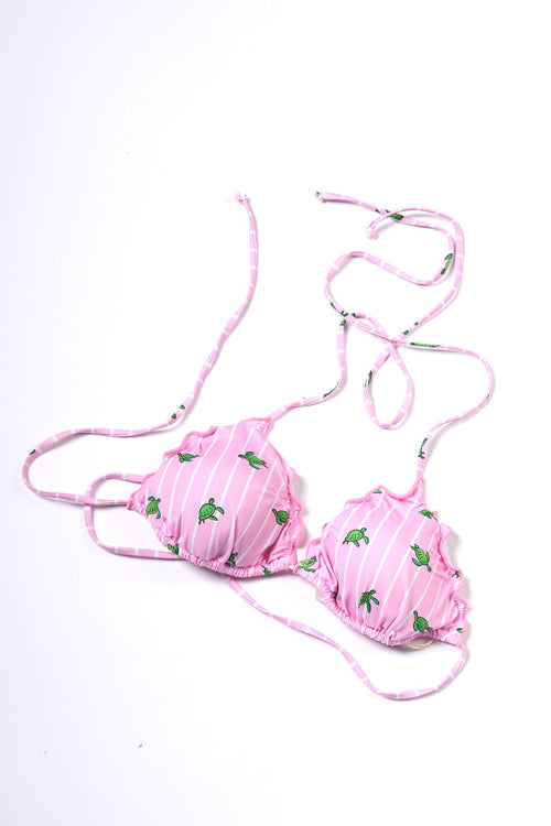 Mc2 saint barth Costume Bikini Turtle Rosa/verde Donna-2