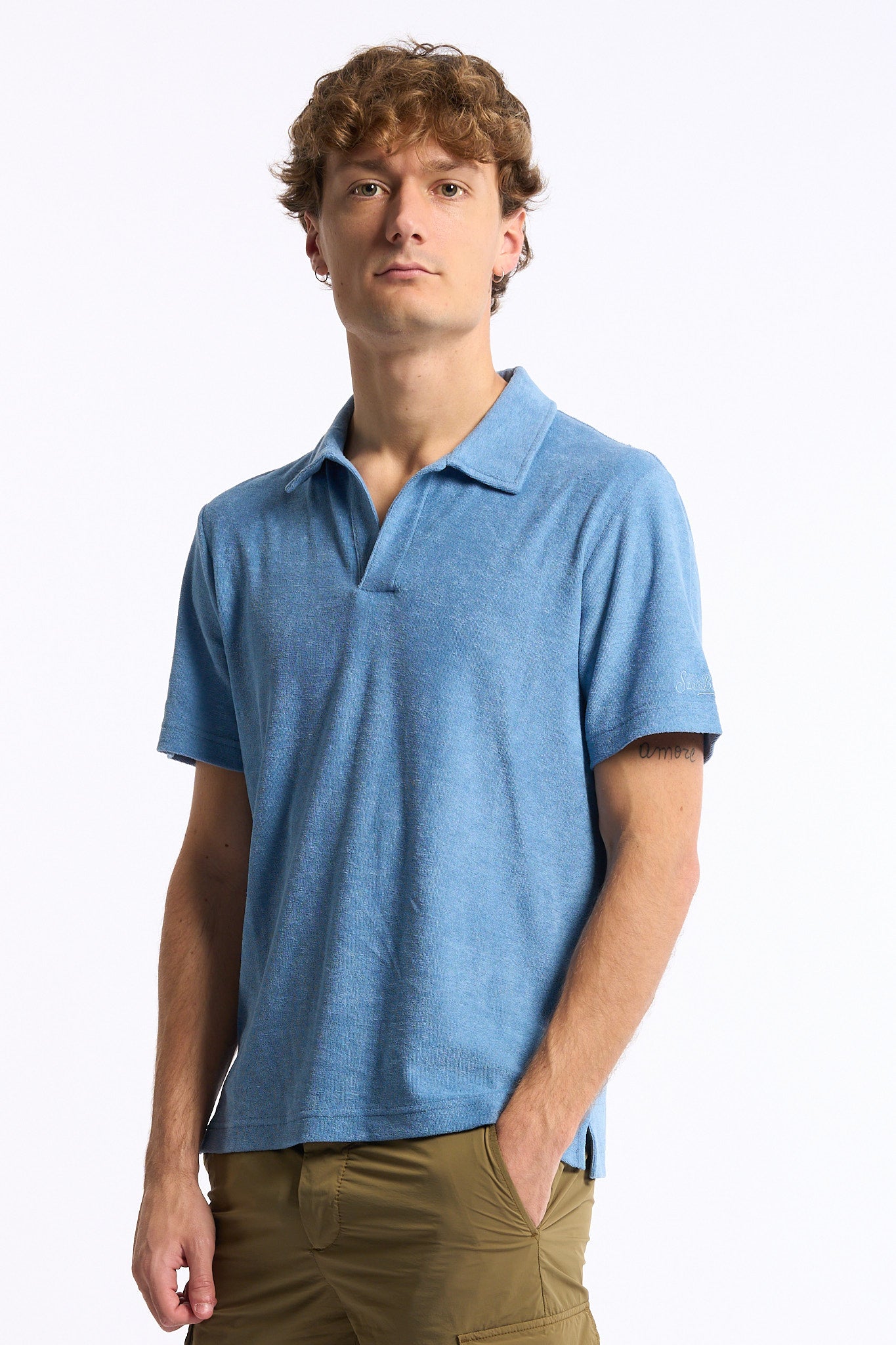Mc2 saint barth Polo Jeremy Spugna Azzurro Uomo-1