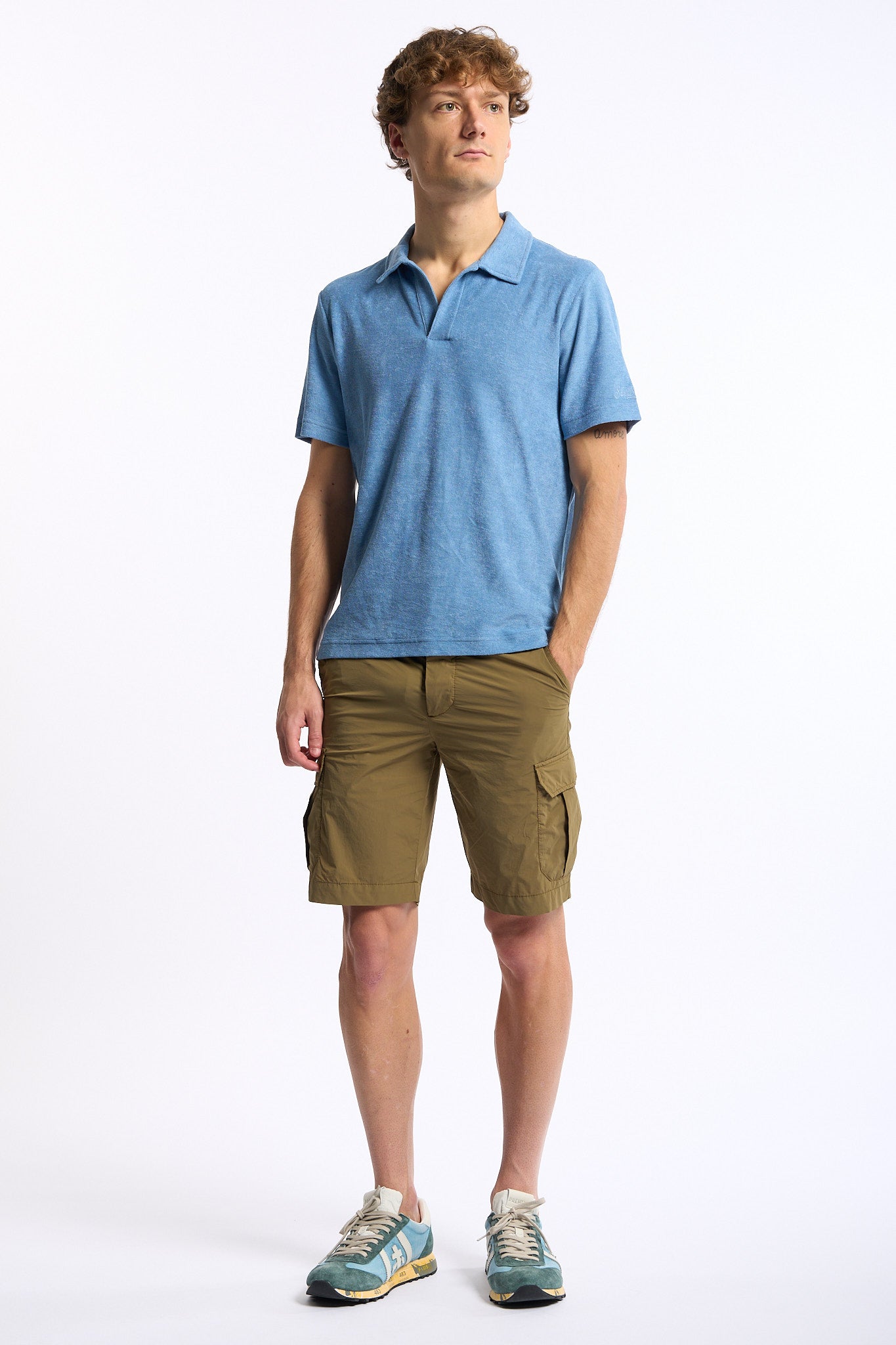 Mc2 saint barth Polo Jeremy Spugna Azzurro Uomo-3