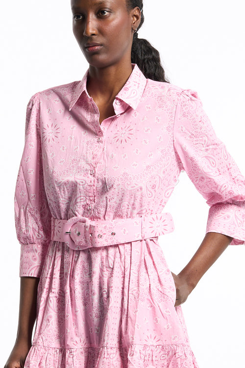 Mc2 saint barth Abitino Lino Bandana Rosa Donna-2