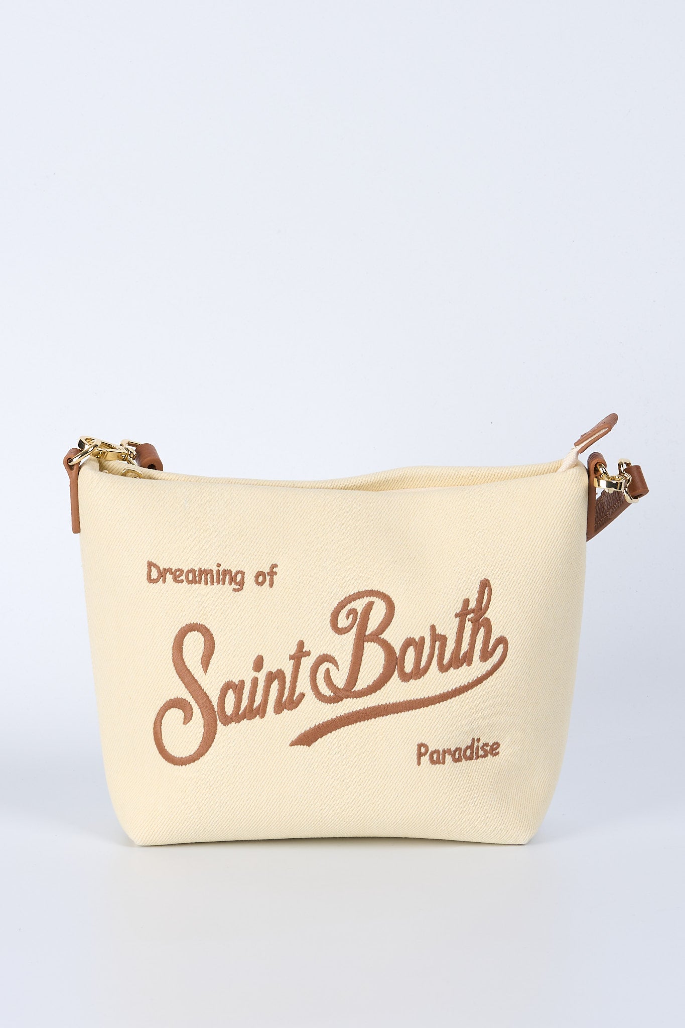 Mc2 saint barth Aline Bag Canvas Panna Donna-1