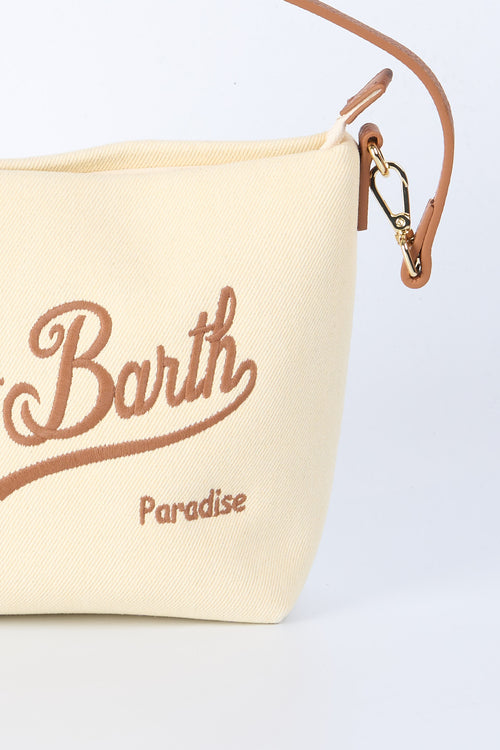Mc2 saint barth Aline Bag Canvas Panna Donna-2